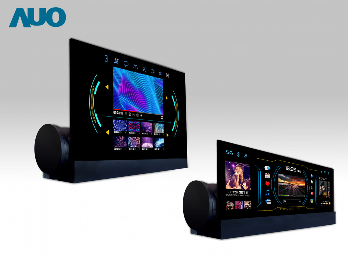 友達14.6吋可捲式Micro LED面板，導入車內資訊、影音娛樂及駕駛安全系統，翻轉智慧移動場域