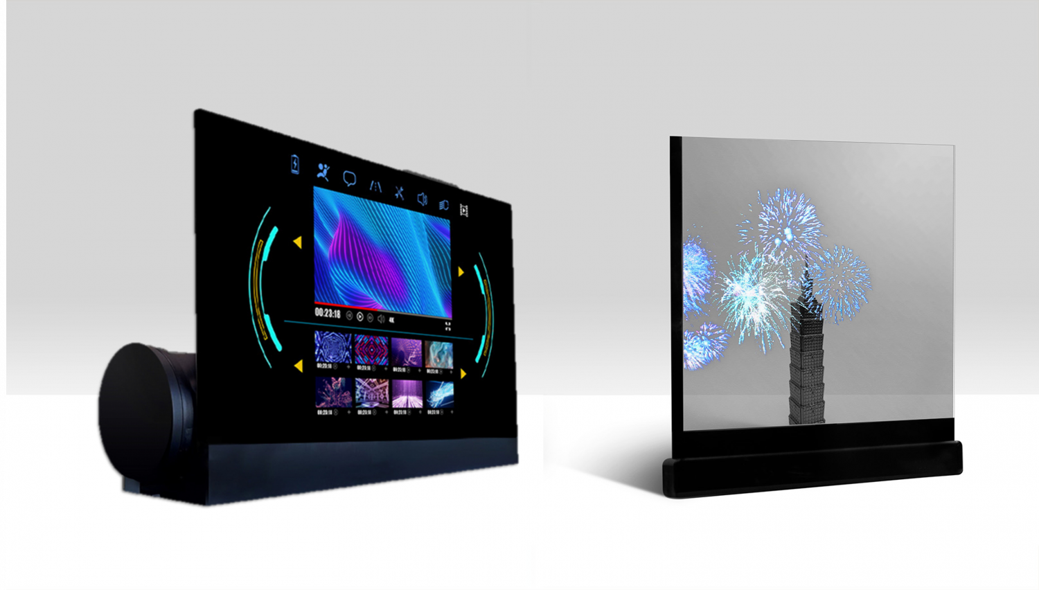 可卷式、折迭性、高透明